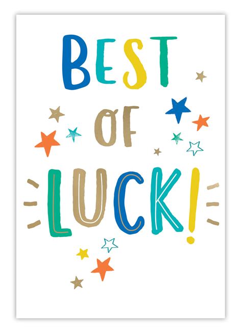Best of luck .